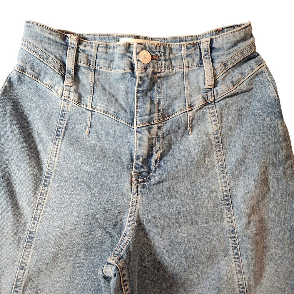 Free People We The Free Libre Wide-Leg Jeans Blue Size 27 NWOT - Picture 3 of 9